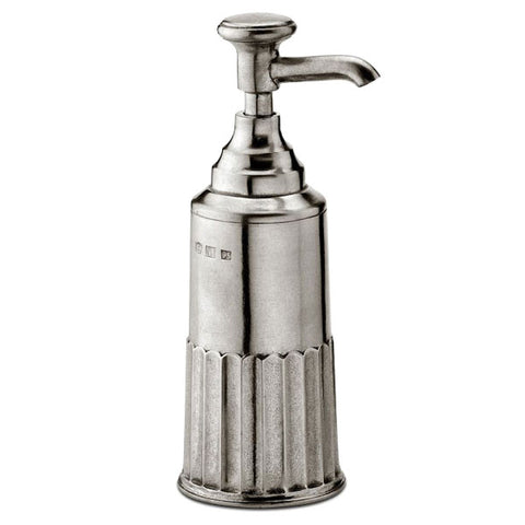 Impero Soap Dispenser - 18 cm Height - Handcrafted in Italy - Pewter