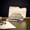 Littera Letter Holder - 18 cm x 12 cm - Handcrafted in Italy - Pewter