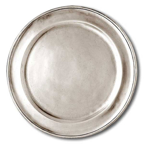 Lombardia Charger - 29 cm Diameter - Handcrafted in Italy - Pewter