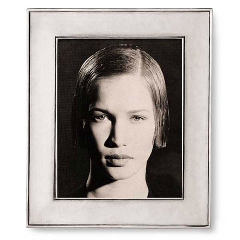 Lombardia Rectangular Frame - 28.5 cm x 33.5 cm - Handcrafted in Italy - Pewter