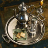 Loreto Round Tray with Handles - 37.5 cm Diameter - Handcrafted in Italy - Pewter Loreto Round Tray with Handles - 37.5 cm Diameter - Handcrafted in Italy - Pewter