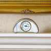 Luna Mantel Alarm Clock - 13 cm Width - Handcrafted in Italy - Pewter Luna Mantel Alarm Clock - 13 cm Width - Handcrafted in Italy - Pewter