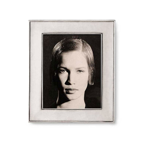 Lombardia Rectangular Frame - 10.5 cm x 13 cm - Handcrafted in Italy - Pewter