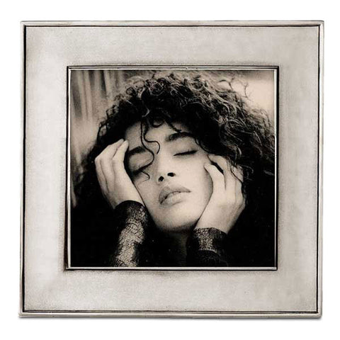 Lombardia Square Frame - 22 cm x 22 cm - Handcrafted in Italy - Pewter