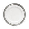 Luisa Starter/Dessert Plate - 22 cm Diameter - Handcrafted in Italy - Pewter & Ceramic Luisa Starter/Dessert Plate - 22 cm Diameter - Handcrafted in Italy - Pewter & Ceramic