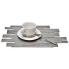 Mosso Modern-style Placemat - 42 cm x 26 cm - Handcrafted in Italy - Pewter Mosso Modern-style Placemat - 42 cm x 26 cm - Handcrafted in Italy - Pewter