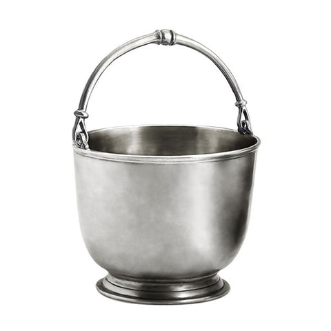 Medieval Champagne Bucket - 17 x 13 cm - Handcrafted in Italy - Pewter
