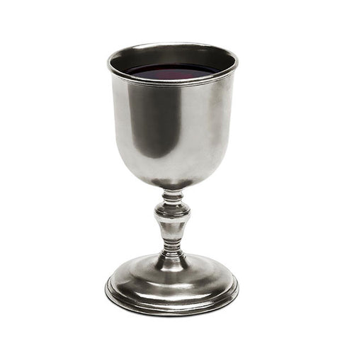 Medieval Chalice - 19.5 cm - Handcrafted in Italy - Pewter