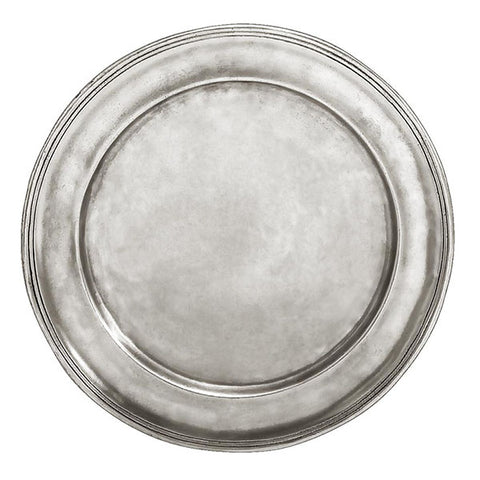Medieval Charger - 31.5 cm Diameter - Handcrafted in Italy - Pewter