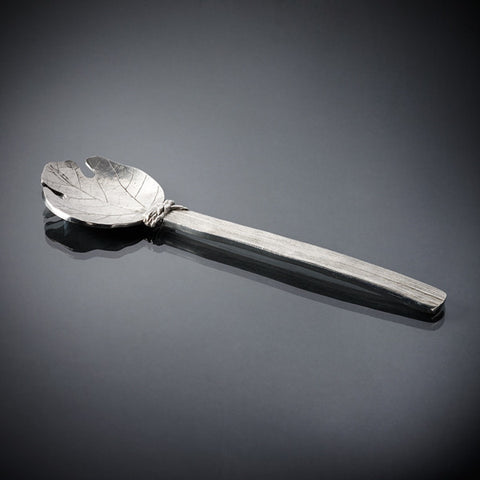 Natura Serving Set - 27 cm Length - Handcrafted in Italy - Pewter