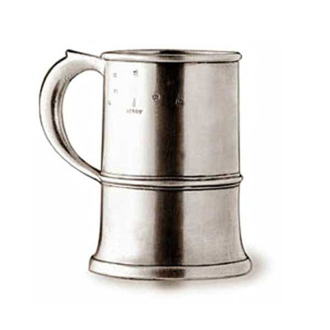 Normandia Tankard - 1/2 pint - Handcrafted in Italy - Pewter