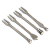 Oliva Olive Fork Mixed Set (Set of 4) - 11.5 cm Length - Handcrafted in Italy - Pewter Oliva Olive Fork Mixed Set (Set of 4) - 11.5 cm Length - Handcrafted in Italy - Pewter