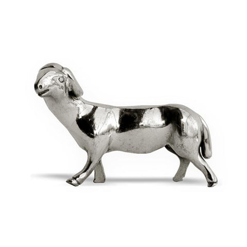 Art Nouveau-Style Pecora Sheep Knife Rest - 6.5 cm Length - Handcrafted in Italy - Pewter
