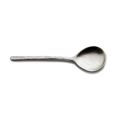 Perugia Spoon - 17.5 cm - (4 Piece) - Handcrafted in Italy - Pewter