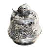 Art Nouveau-Style Pesce Sugar Pot - 9.5 cm - Handcrafted in Italy - Pewter/Britannia Metal Art Nouveau-Style Pesce Sugar Pot - 9.5 cm - Handcrafted in Italy - Pewter/Britannia Metal