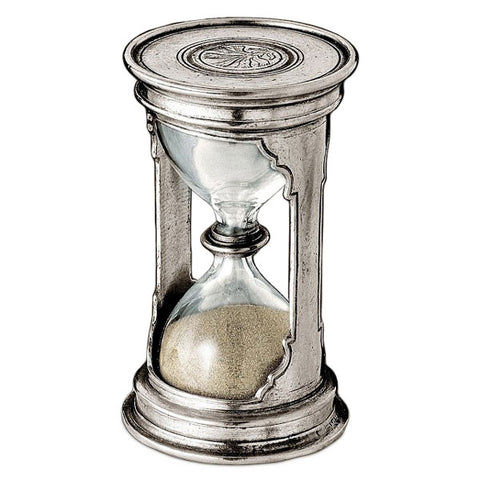 Pythagoras Hourglass - 12 cm Height - Handcrafted in Italy - Pewter
