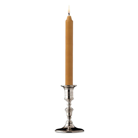 Prato Candlestick - 13 cm Height - Handcrafted in Italy - Pewter