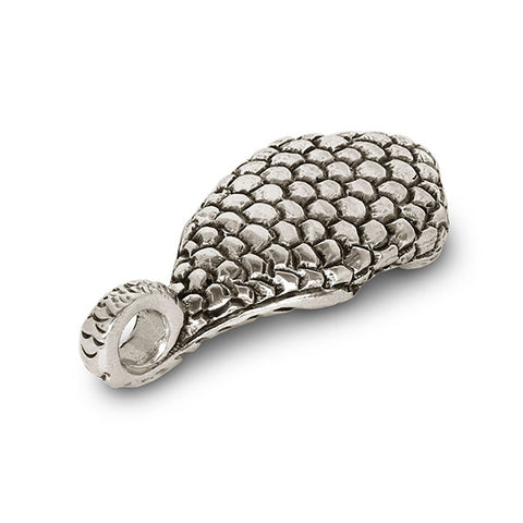 Tear of Light Pendant (Amethyst) - 5.5 cm - Handcrafted in Italy - Pewter & Crystal Glass