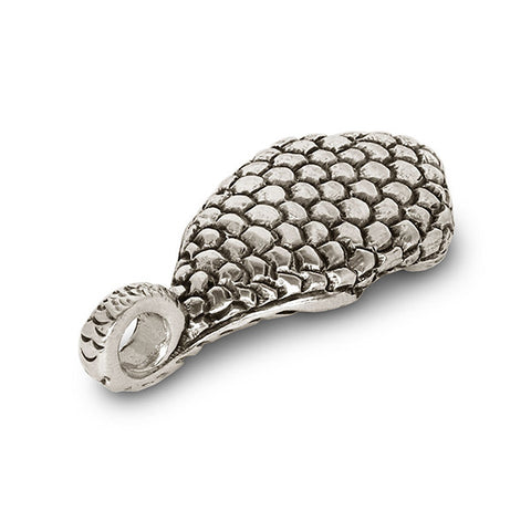 Tear of Light Pendant (Crystal) - 5.5 cm - Handcrafted in Italy - Pewter & Crystal Glass