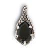 Tear of Light Pendant (Jet) - 5.5 cm - Handcrafted in Italy - Pewter & Crystal Glass Tear of Light Pendant (Jet) - 5.5 cm - Handcrafted in Italy - Pewter & Crystal Glass