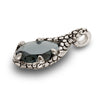 Tear of Light Pendant (Smokey Grey) - 5.5 cm - Handcrafted in Italy - Pewter & Crystal Glass Tear of Light Pendant (Smokey Grey) - 5.5 cm - Handcrafted in Italy - Pewter & Crystal Glass