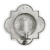 Quadrilobo Wall Sconce Candlestick (Floral) - 24 cm x 24 cm - Handcrafted in Italy - Pewter Quadrilobo Wall Sconce Candlestick (Floral) - 24 cm x 24 cm - Handcrafted in Italy - Pewter
