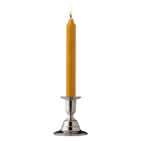 Remo Candlestick -  9 cm Height - Handcrafted in Italy - Pewter
