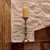Siena Pillar Candlestick - 47 cm Height - Handcrafted in Italy - Pewter Siena Pillar Candlestick - 47 cm Height - Handcrafted in Italy - Pewter