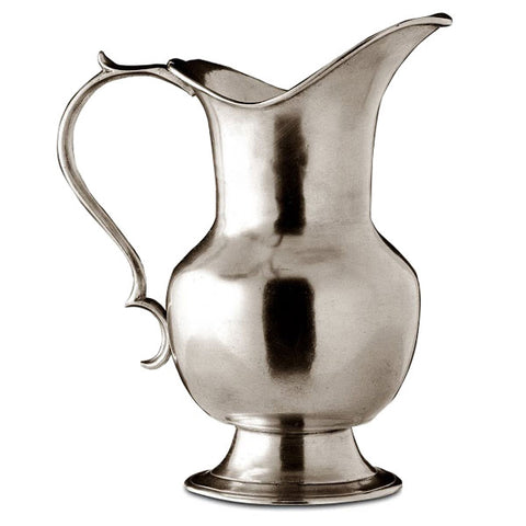 Siena Water Pitcher - 95 cl - Handcrafted in Italy - Pewter
