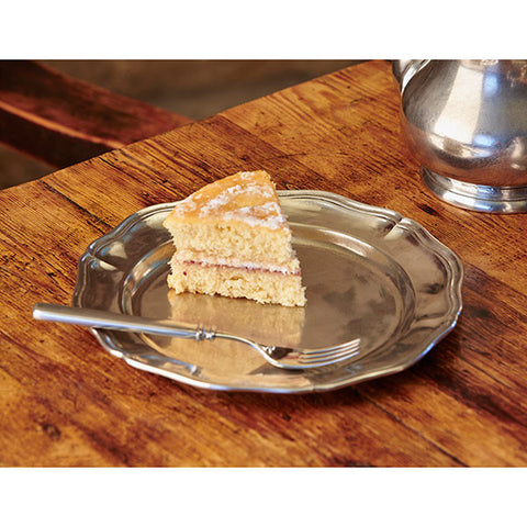 Siracusa Georgian-Style Edged Plate (Set of 2) - 23 cm Diameter - Handcrafted in Italy - Pewter