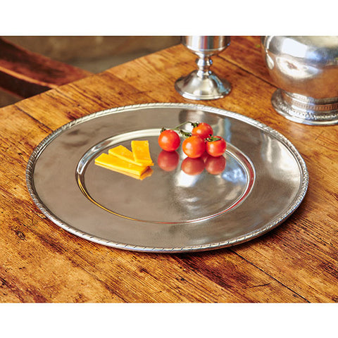 San Marco Charger - 32 cm Diameter - Handcrafted in Italy - Pewter