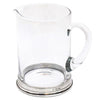 Sirmione Bar Pitcher - 1 L - Handcrafted in Italy - Pewter & Crystal Glass