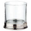 Sirmione Double Rocks Glass (Set of 2) - 42 cl - Handcrafted in Italy - Pewter & Crystal Glass Sirmione Double Rocks Glass (Set of 2) - 42 cl - Handcrafted in Italy - Pewter & Crystal Glass