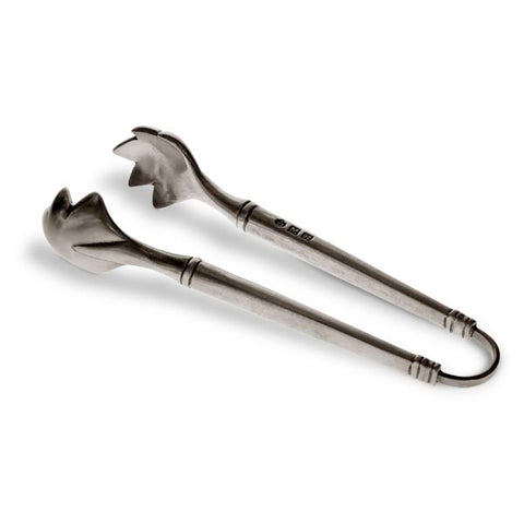 Sirmione Ice Tongs - 15.5 cm Length - Handcrafted in Italy - Pewter