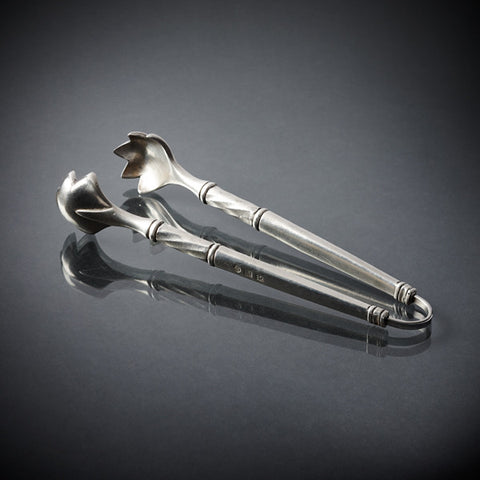 Sirmione Ice Tongs - 19 cm Length - Handcrafted in Italy - Pewter