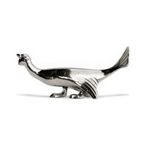 Art Nouveau-Style Tacchino Turkey Knife Rest - 8 cm Length - Handcrafted in Italy - Pewter