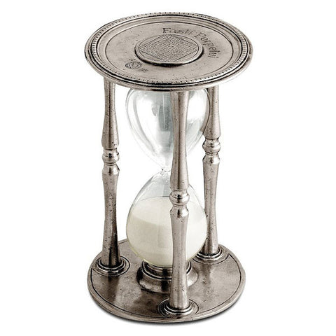 Talete Hourglass - 19 cm Height - Handcrafted in Italy - Pewter