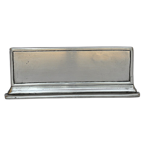 Tavola Mia Table Sign (Blank) - 11.5 cm x 4.5 cm - Handcrafted in Italy - Pewter