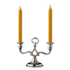 Tazio 2 Flame Candelabra - 17.5 cm Height - Handcrafted in Italy - Pewter Tazio 2 Flame Candelabra - 17.5 cm Height - Handcrafted in Italy - Pewter