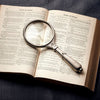 Tolomeo Magnifying Glass - 17 cm Length - Handcrafted in Italy - Pewter & Glass Tolomeo Magnifying Glass - 17 cm Length - Handcrafted in Italy - Pewter & Glass