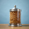 Toscana Storage Canister - 1 L - Handcrafted in Italy - Pewter & Glass Toscana Storage Canister - 1 L - Handcrafted in Italy - Pewter & Glass