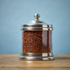 Toscana Storage Canister - 0.75 L - Handcrafted in Italy - Pewter & Glass Toscana Storage Canister - 0.75 L - Handcrafted in Italy - Pewter & Glass