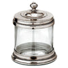 Toscana Cotton Wool Jar - 0.75 L - Handcrafted in Italy - Pewter & Glass