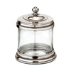 Toscana Storage Canister - 0.75 L - Handcrafted in Italy - Pewter & Glass Toscana Storage Canister - 0.75 L - Handcrafted in Italy - Pewter & Glass