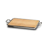 Umbria Cheese Tray with Handles - 30 cm x 24 cm - Handcrafted in Italy - Pewter & Cherry Wood Umbria Cheese Tray with Handles - 30 cm x 24 cm - Handcrafted in Italy - Pewter & Cherry Wood