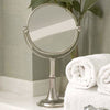 Vanita Vanity Mirror - 40 cm Height - Handcrafted in Italy - Pewter & Glass Vanita Vanity Mirror - 40 cm Height - Handcrafted in Italy - Pewter & Glass