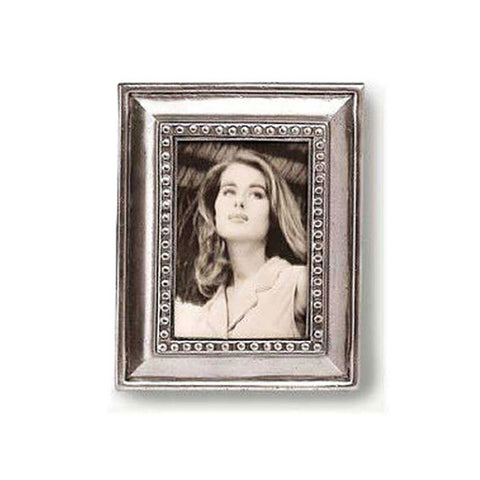 Veneto Rectangular Frame - 11 cm x 14 cm - Handcrafted in Italy - Pewter