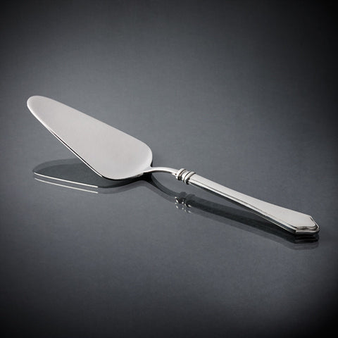 Violetta Cake Slice - 25 cm Length - Handcrafted in Italy - Pewter & Stainless Steel