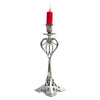 Art Nouveau-Style Eiffel Candlestick - 28 cm Height - Handcrafted in Italy - Pewter/Britannia Metal Art Nouveau-Style Eiffel Candlestick - 28 cm Height - Handcrafted in Italy - Pewter/Britannia Metal