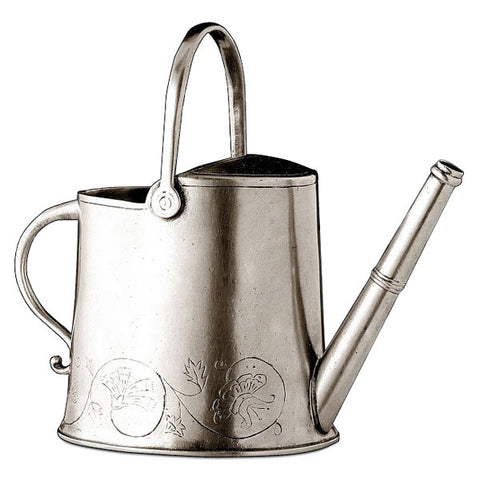 Zefiro Watering Can - 90 cl - Handcrafted in Italy - Pewter